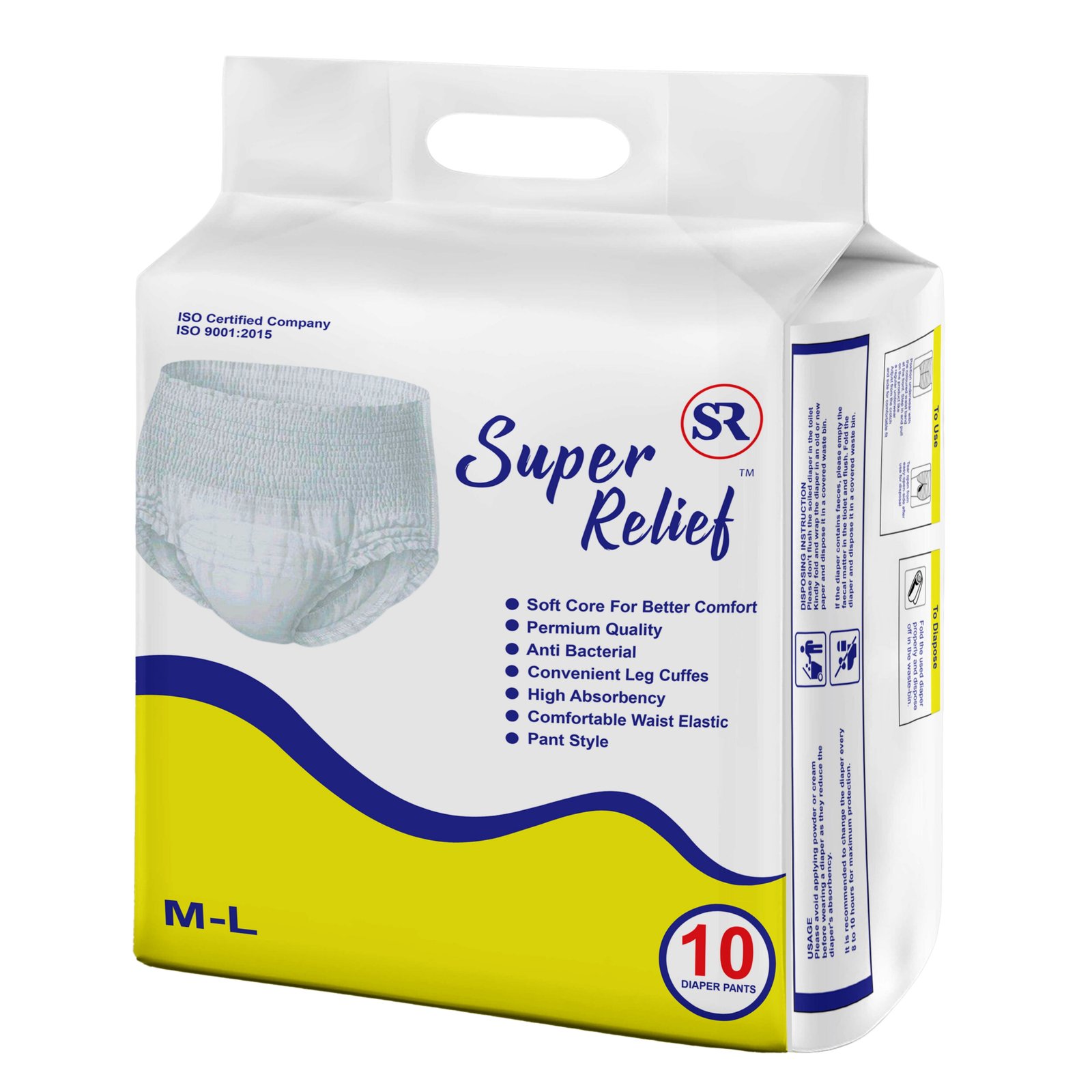 Adult Diaper Pants  M-L