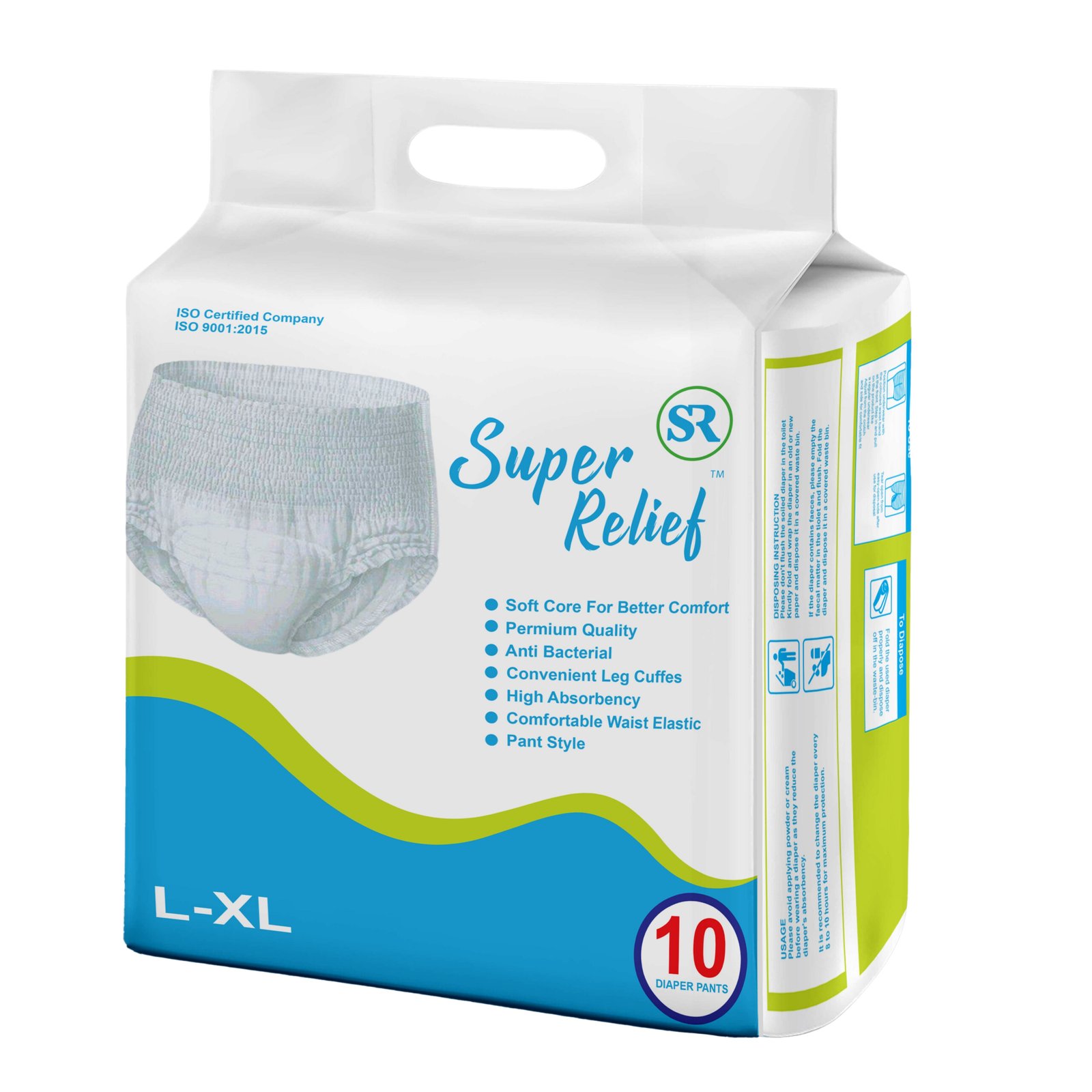Adult Diaper Pants L-XL