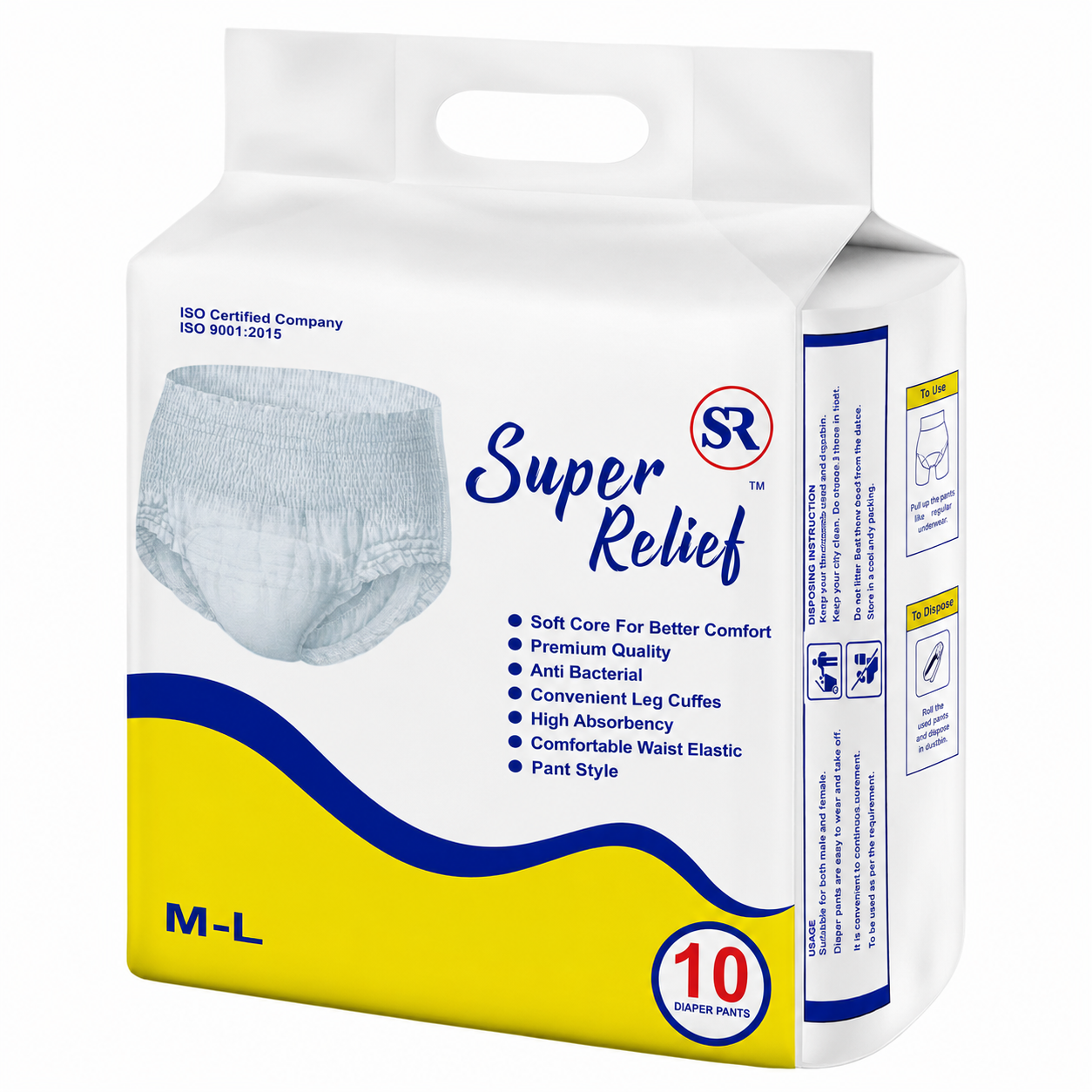 Adult Diaper Pants M-L